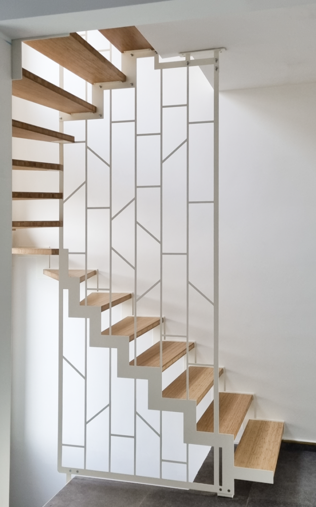 Custom claustra stairwell, Canva stair model