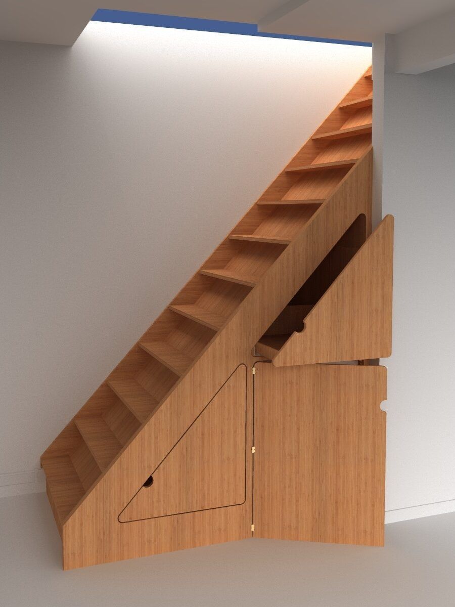 Escalier sur-mesure avec rangements