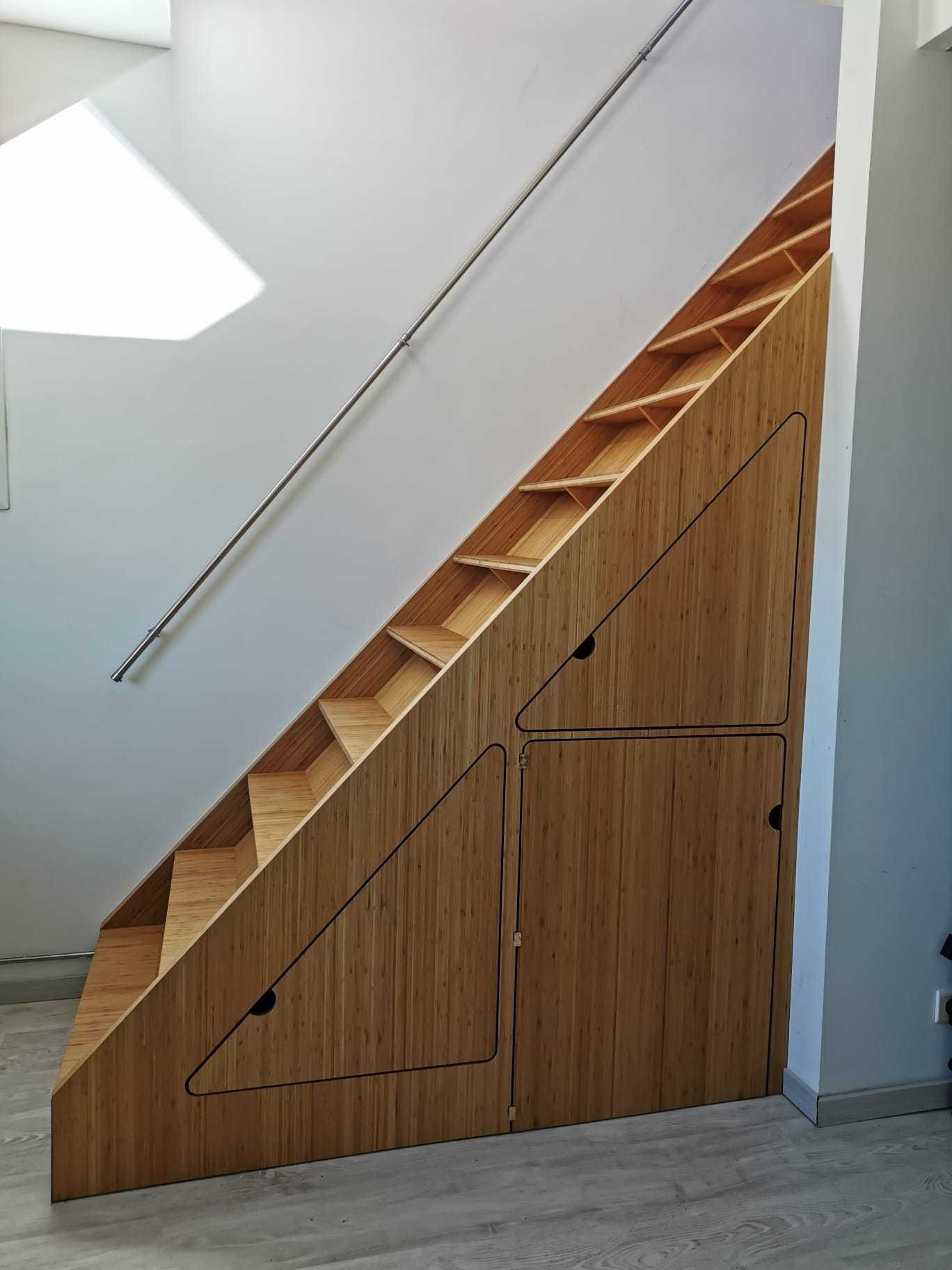 Escalier sur-mesure avec rangement intégré