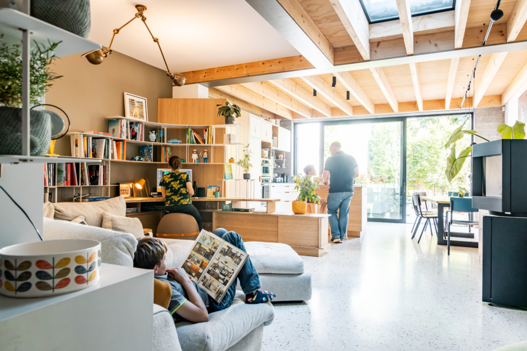 Algemeen interieurontwerp van een woonkamer