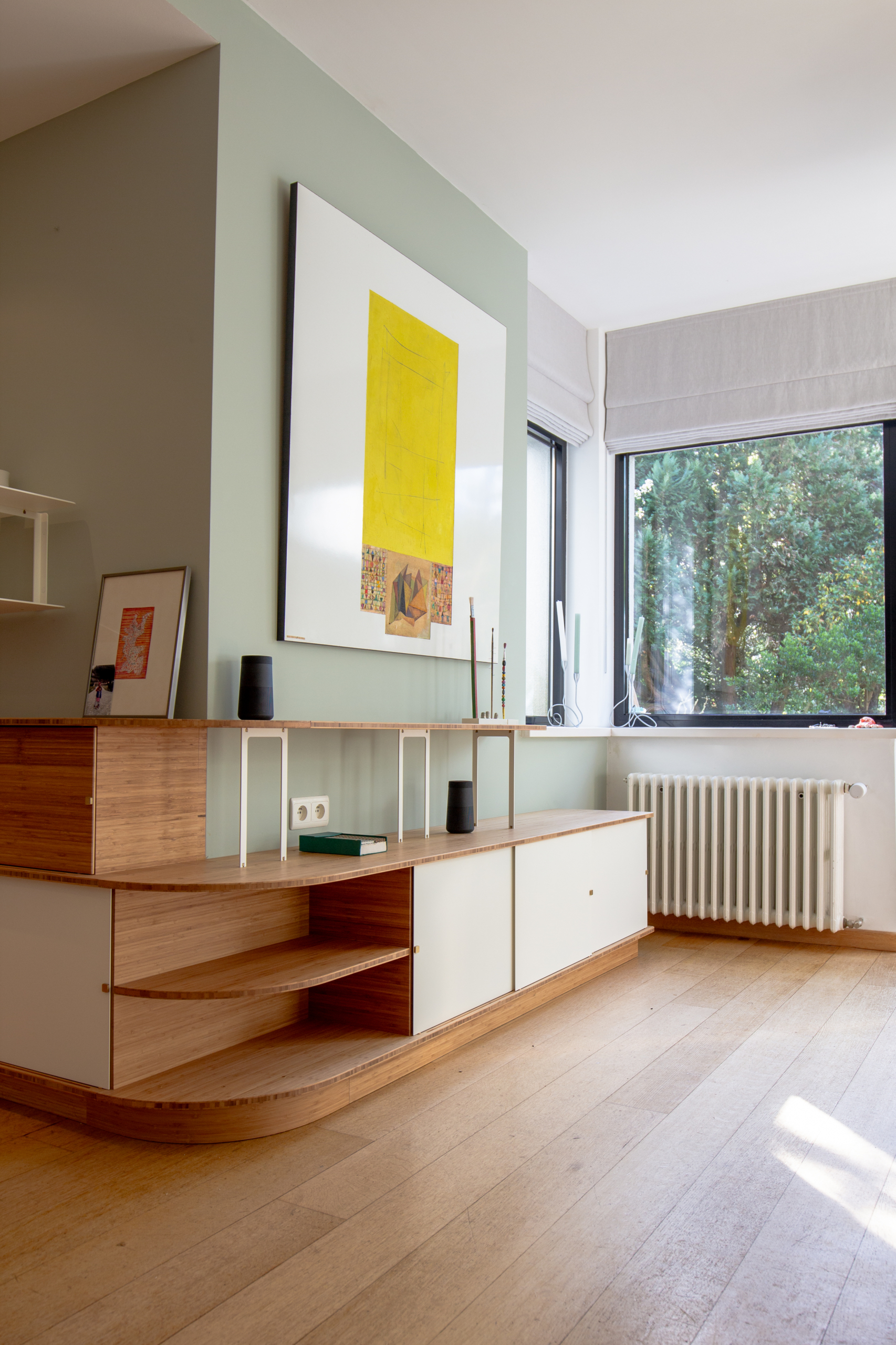 Buffet sur-mesure en coin 