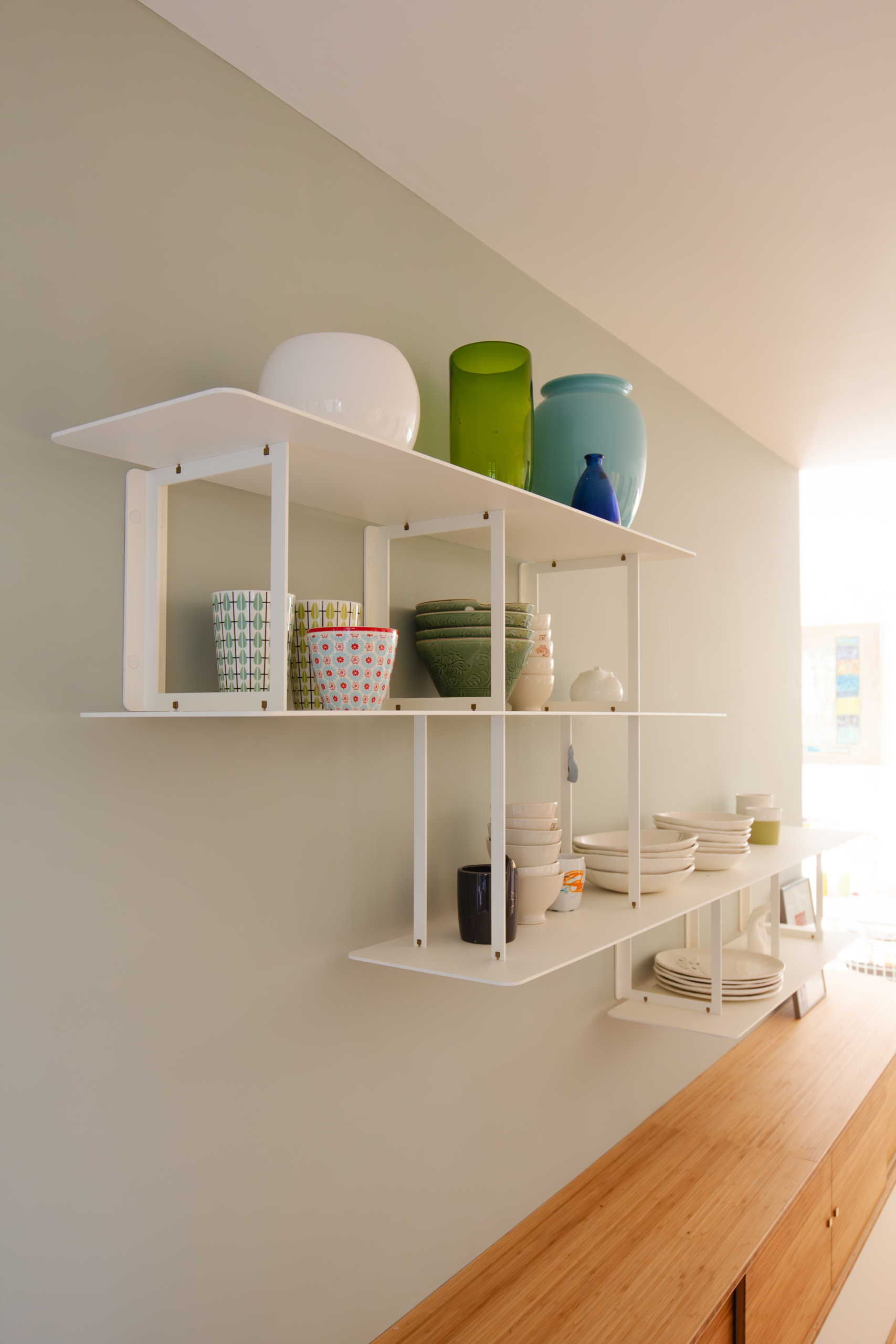 Buffet sur-mesure en coin 